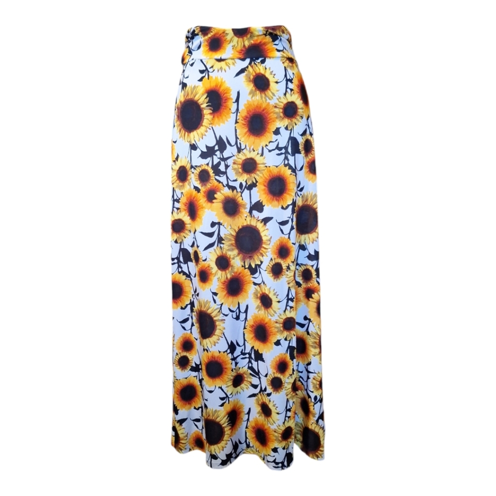 Azules size xl sunflower stretchy skirt.